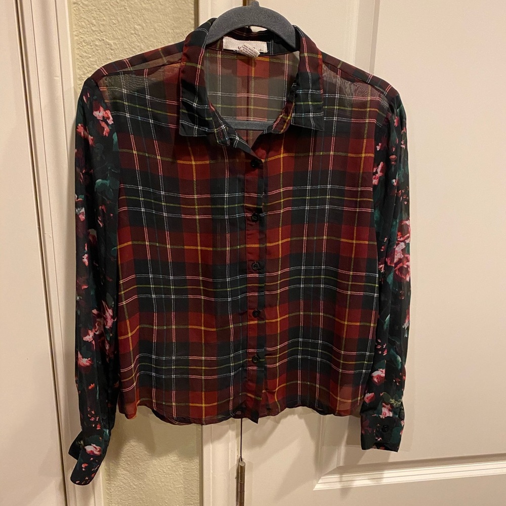 Sheer Long Sleeve Shirt